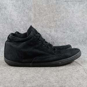 AJ Valenci Shoes Womens 11 Casual Sneaker Leather High Top Black Lace Up Trainer